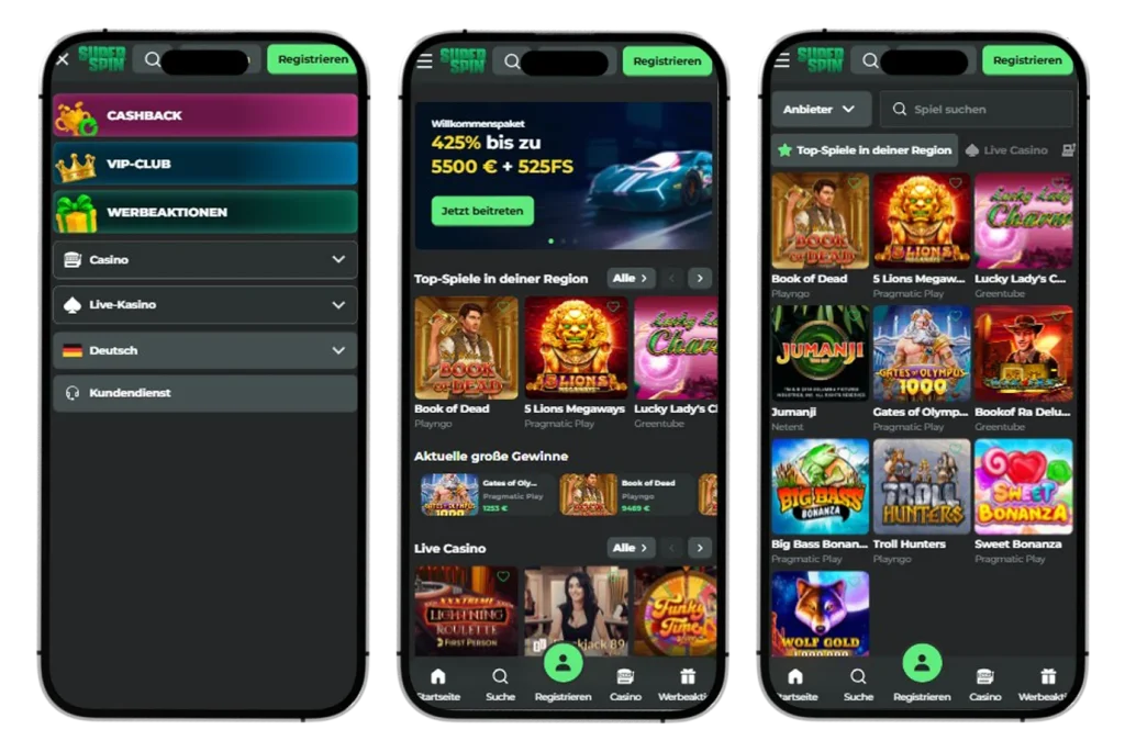 SuperSpin Casino app